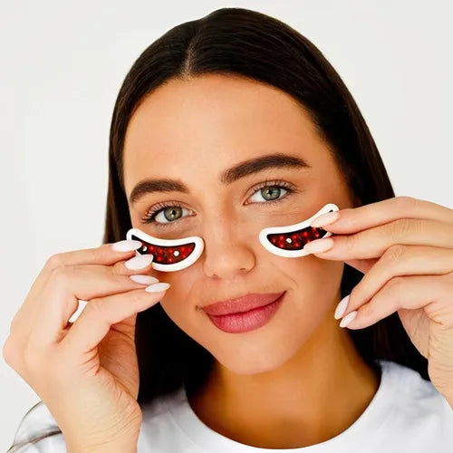 Customizable EMS Micro-current Led Red Light Eye Care Massage With Gel Patch For Treatment Under Eye Wrinkle Improvement Dark Ci